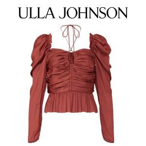 EUC $395 Ulla Johnson Mirelle Peplum Blouse Size 4